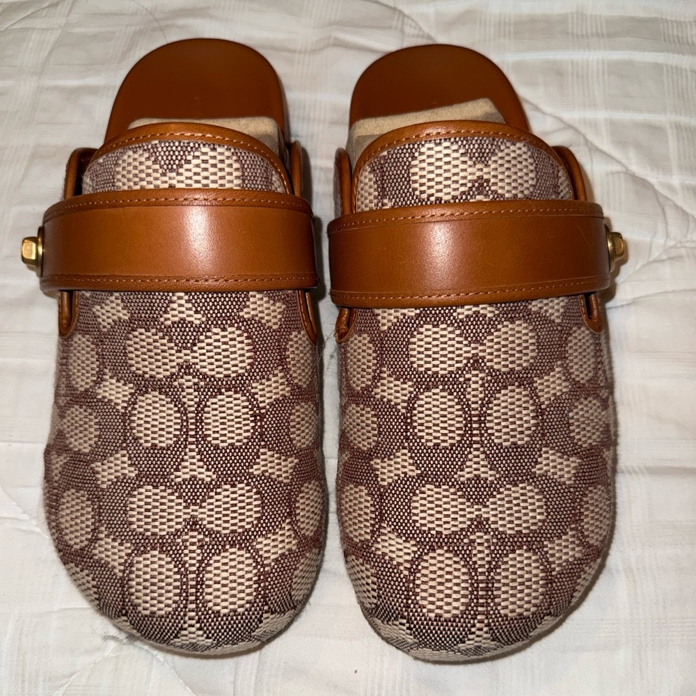Coach Blake Clog In Signature Textile Jacquard. Purchased on 11/30/24.